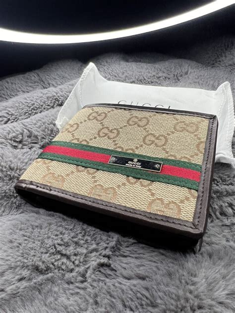 gucci wallet men ebay|real gucci men's wallet.